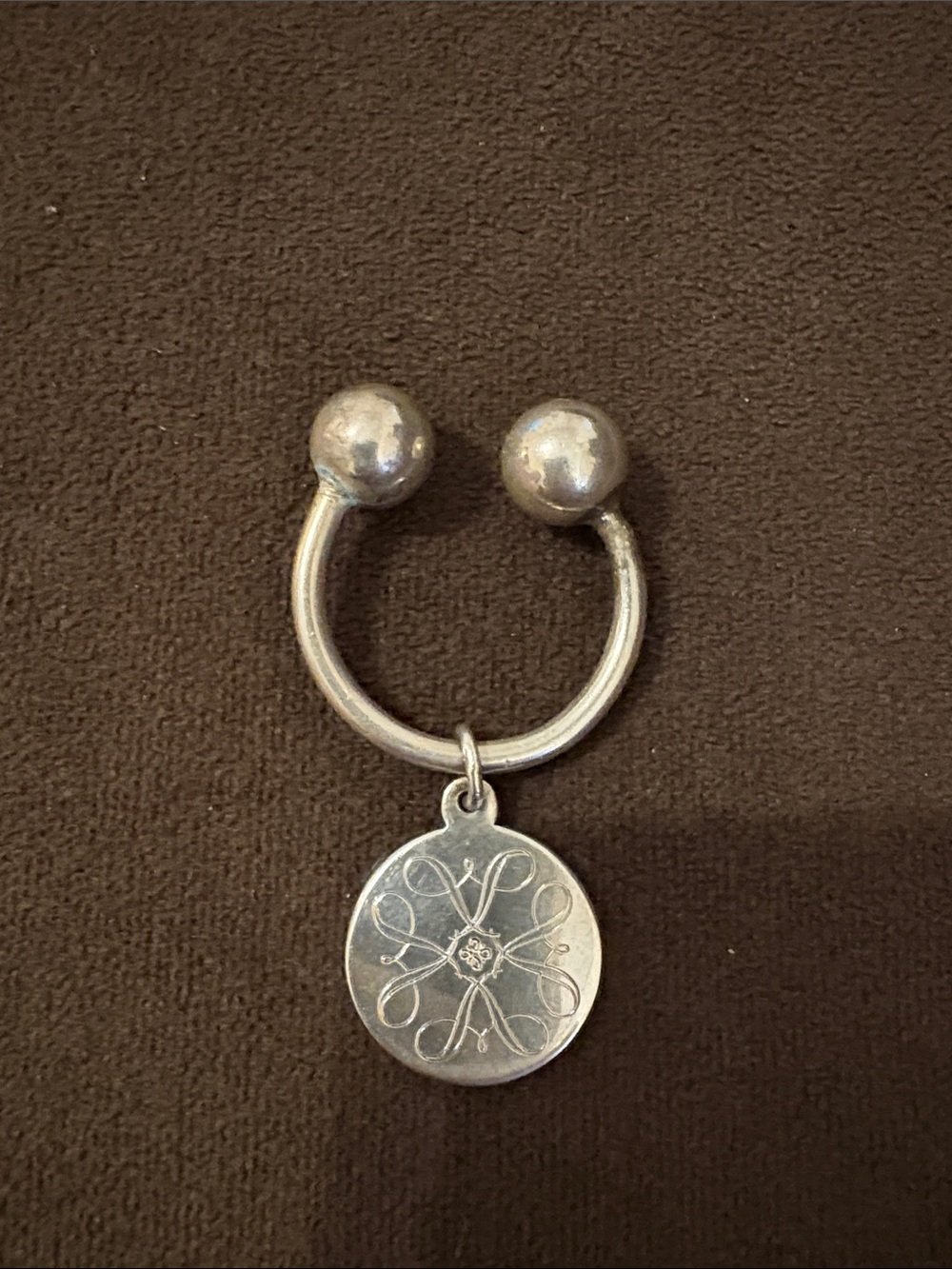 Tiffany & Co. Silver Round Disc Hoop Ring